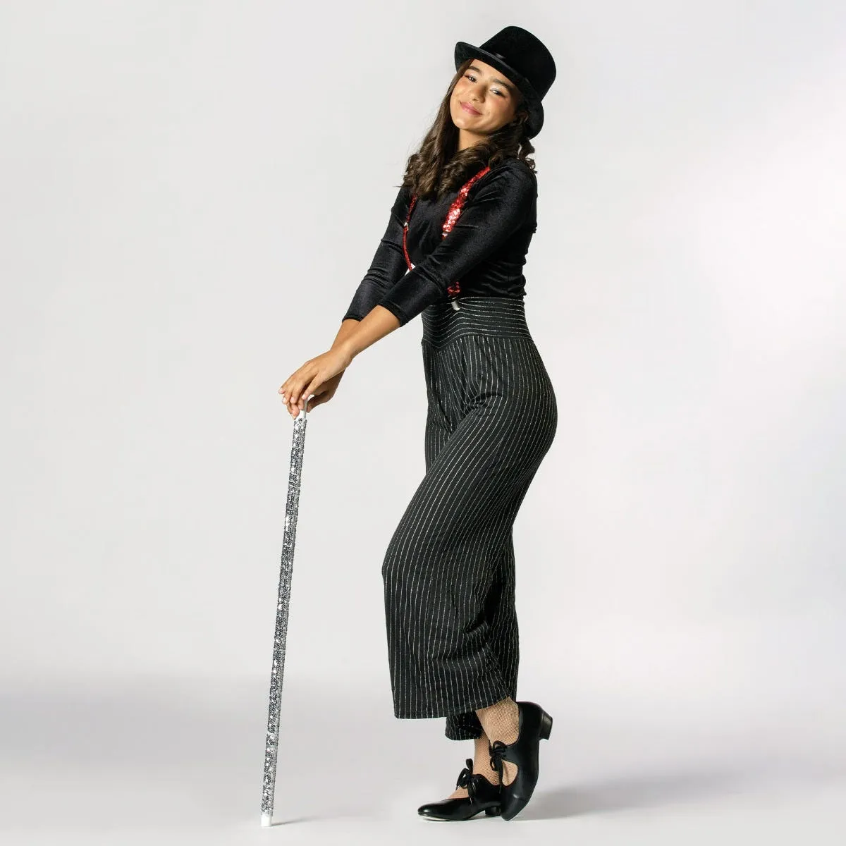 1st Position Pantalon Unisexe à Taille Haute et à Rayures avec 