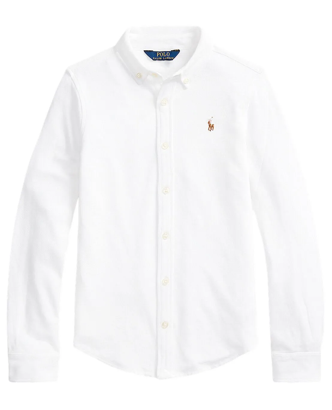Chemise en coton piqué fille