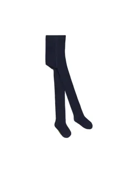 Collants - bleus à côtes