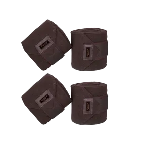 Equestrian Stockholm - Bandes de polo Moonless Night marron/ violet (x4)