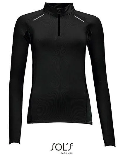 Lot de 3 T-Shirts Vierges De Course SOL´S 01417 à Col Zippé Pour Femme