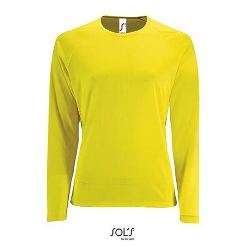 Lot de 5 T-Shirts Vierges Sport SOL´S 02072 à Manches Longues Pour Femme