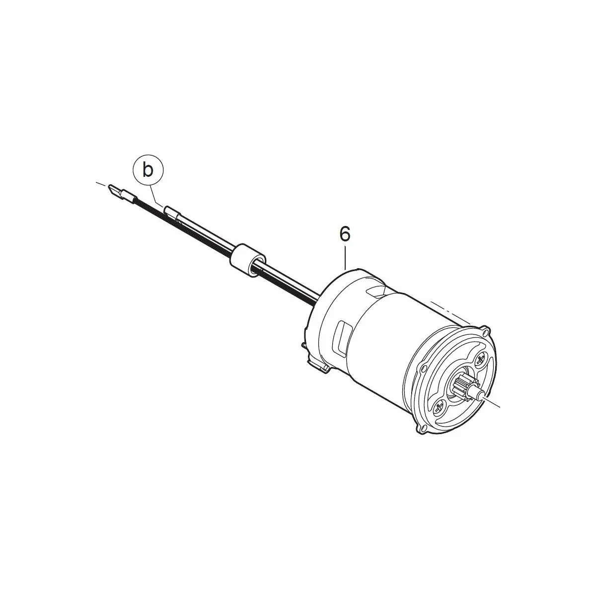 Milwaukee 4931433493 Moteur 14.4V PLD14.4X