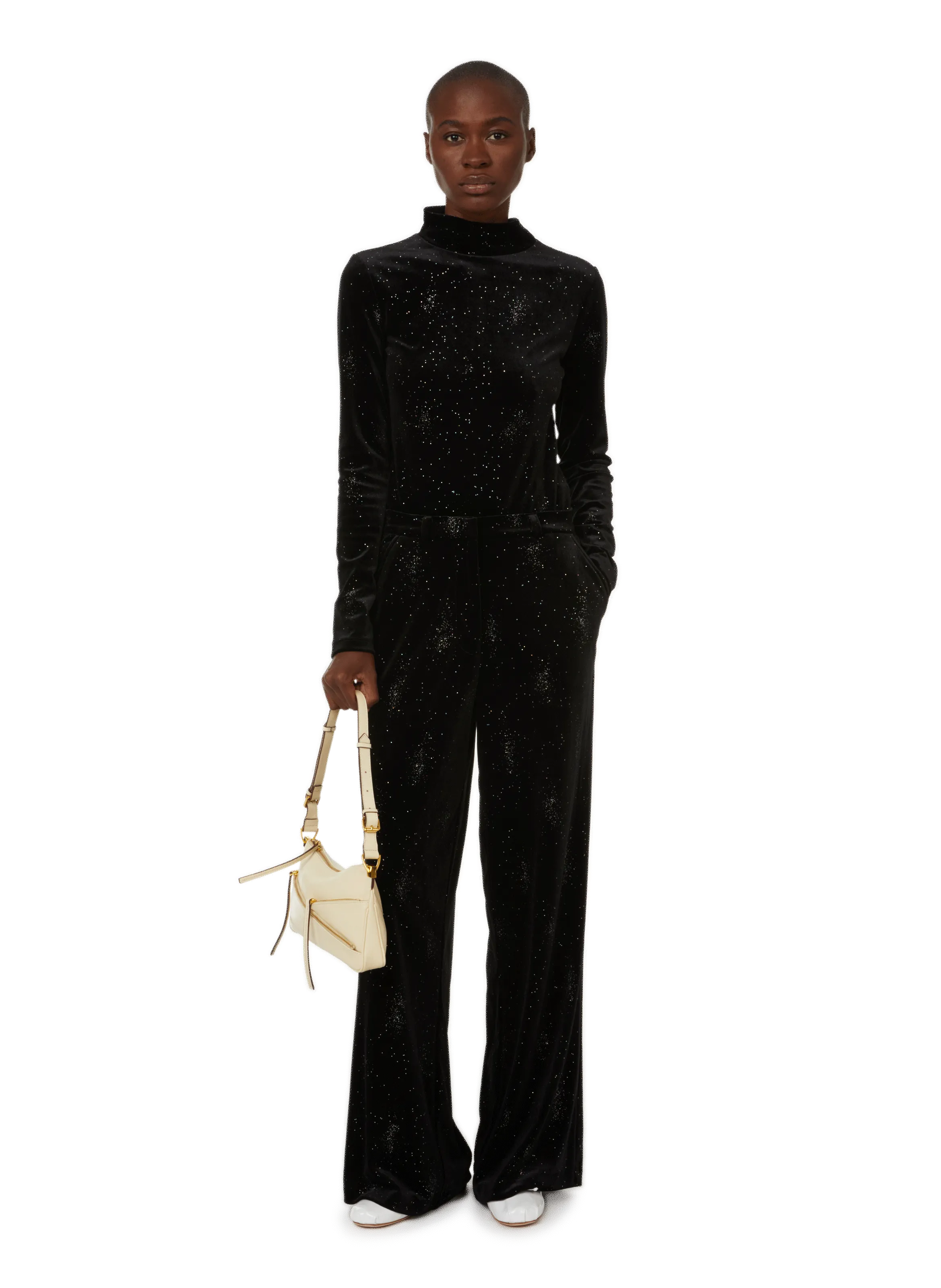 PANTALON DROIT EN VELOURS - SAISON 1865 pour FEMME | Printemps