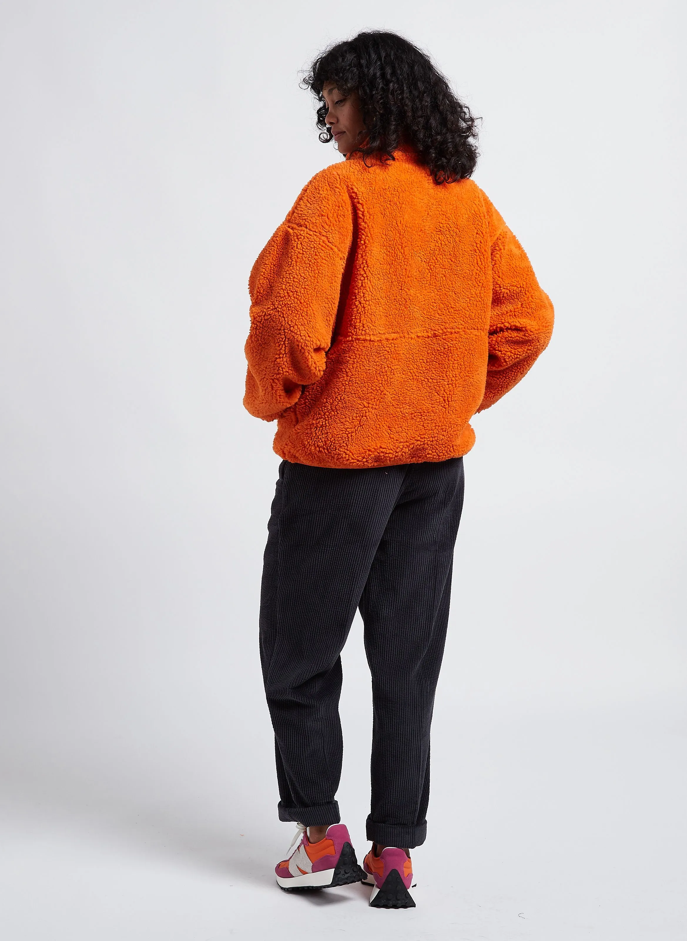 PANTALON LARGE TAILLE HAUTE EN VELOURS CôTELé PADOW - AMERICAN VINTAGE pour FEMME | Printemps