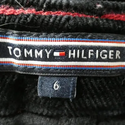 Pantalon noir en velours côtelé - Femme - Tommy Hilfiger - Taille 38