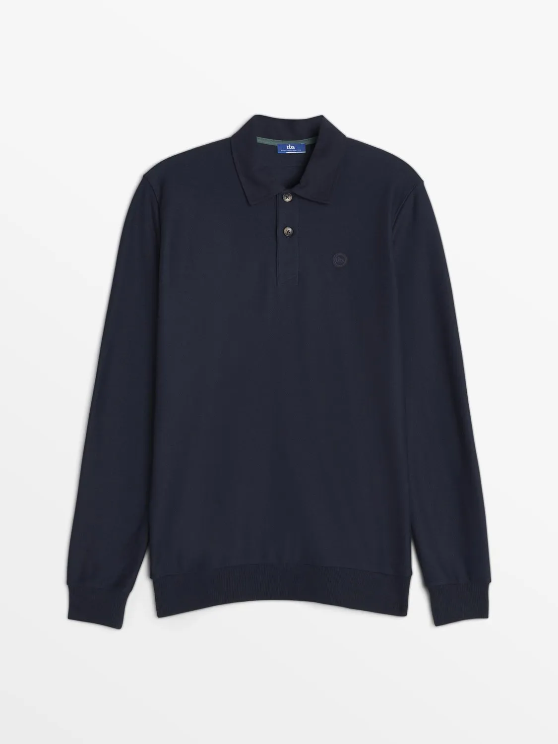 Polo Homme Manches Longues Marine tbs