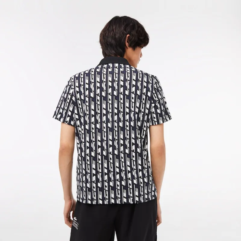 POLO LACOSTE ACTIVE MOVEMENT IMPRIMÉ BICOLORE