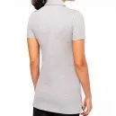 Polo Long Bleu Marine Manches Courtes Femme - TOPTEX