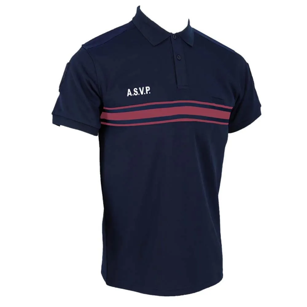 Polo manches courtes double face ASVP DMB Uniforme - AMG Pro