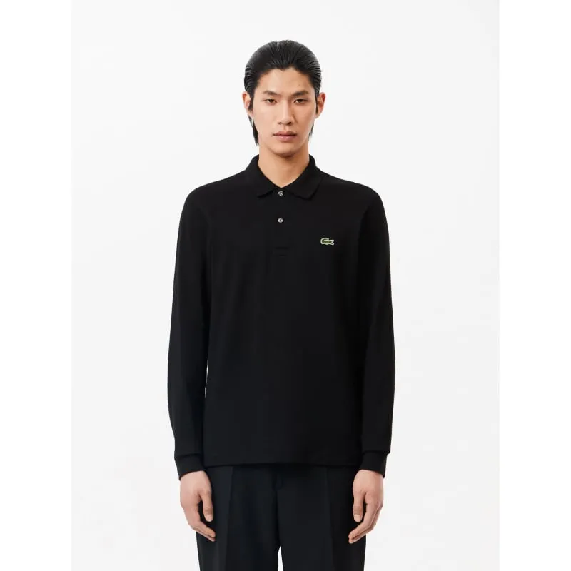 Polo manches longues noir homme - Lacoste | wimod
