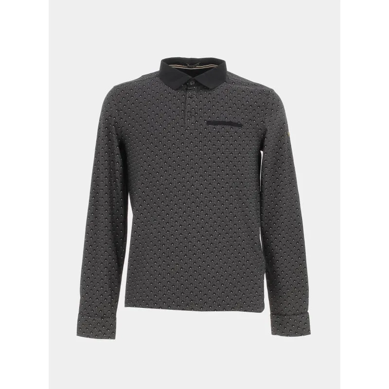 Polo palmiers patch bleu blanc homme - Guess | wimod