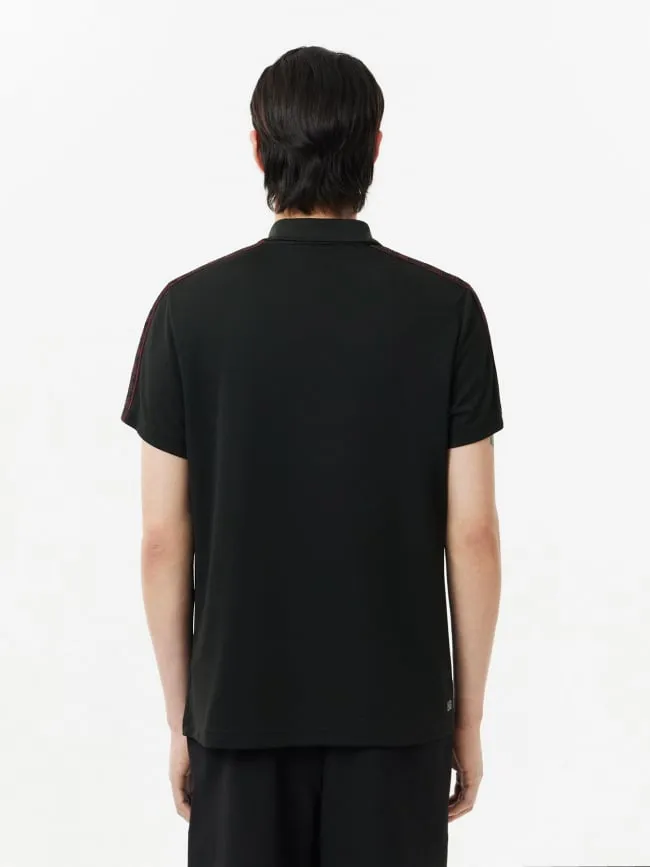 Polo sport regular logo noir homme - Lacoste | wimod