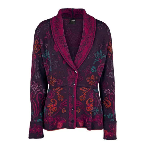 Veste jacquard Blackberry Florals IVKO