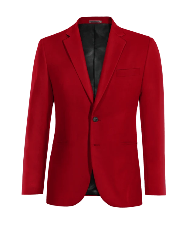 Veste rouge en velours essentiel
